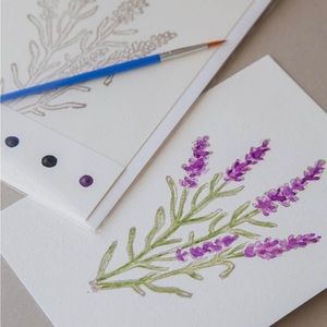 Lavender Watercolor Painting Kit
